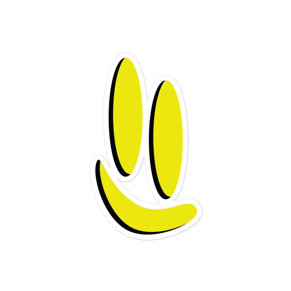 Smile Offset - Black and Gold Bubble-free Sticker