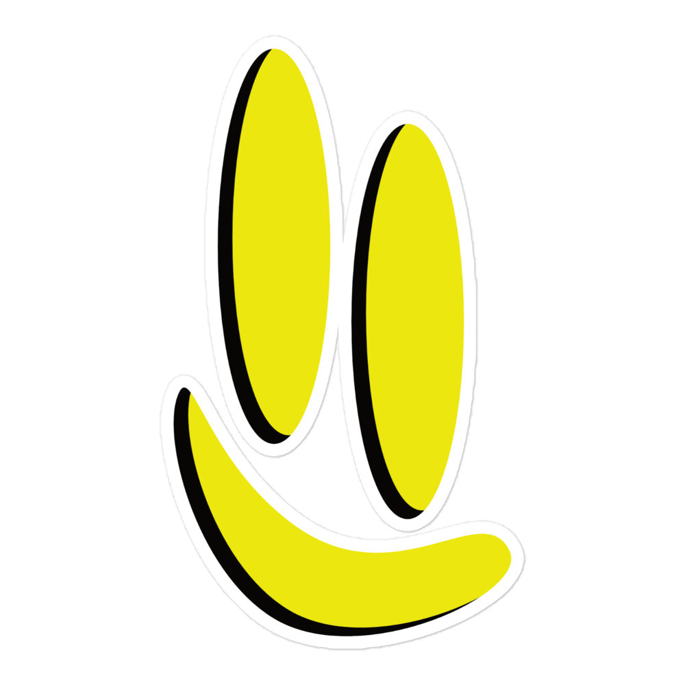 Smile Offset - Black and Gold Bubble-free Sticker