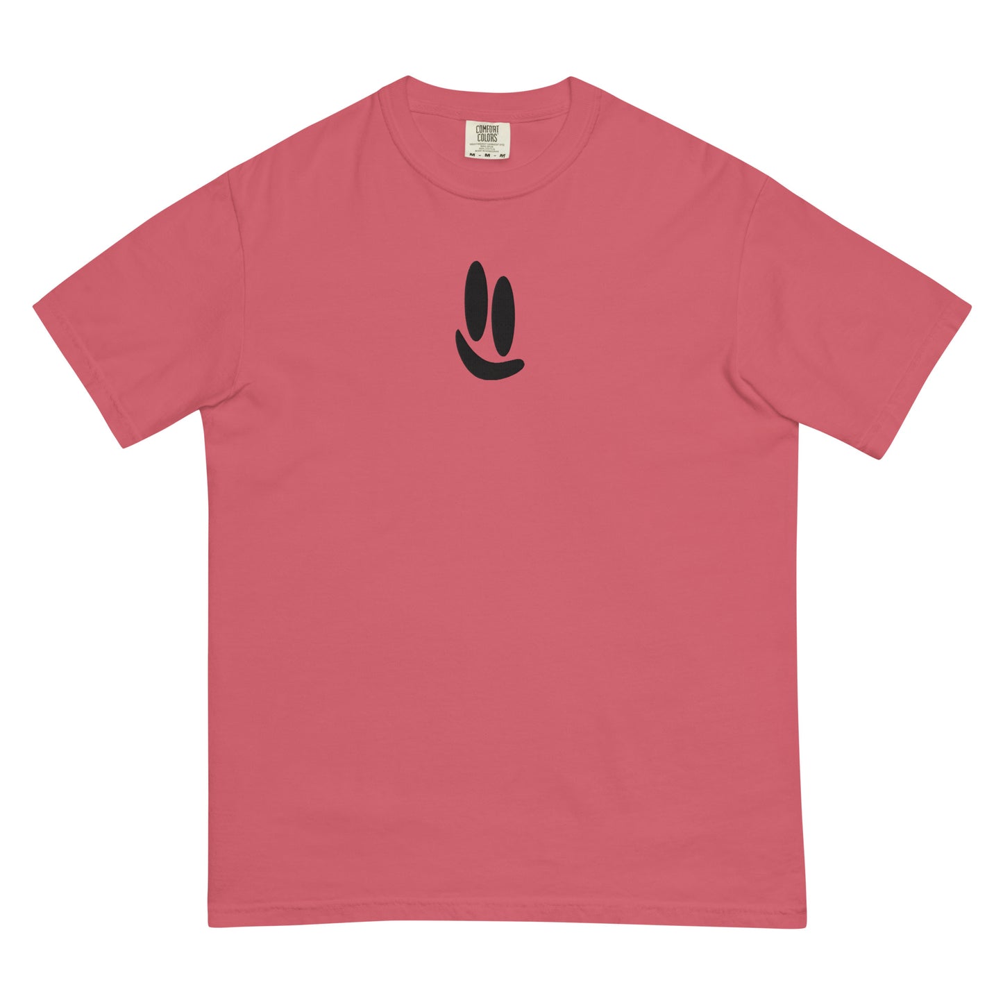 Smile More - Black Logo Men’s Garment-Dyed Heavyweight T-Shirt