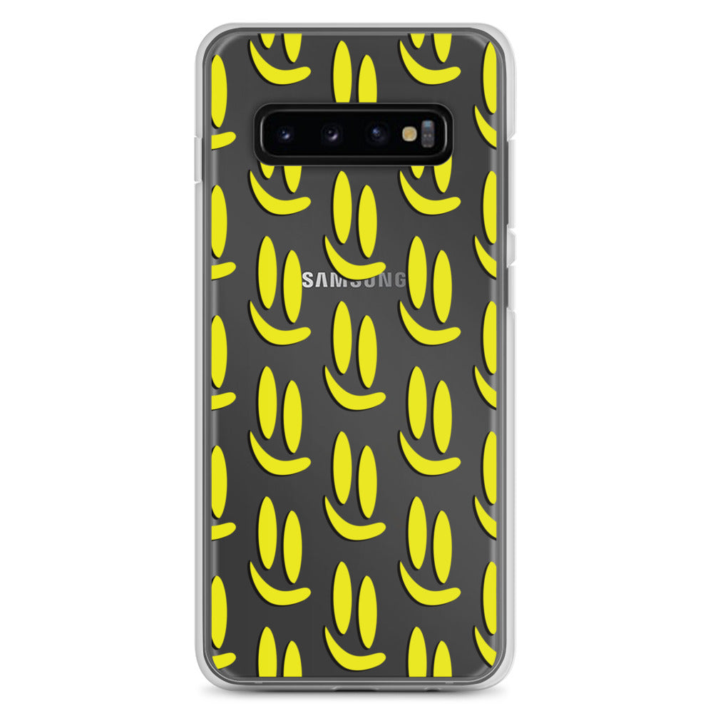 Smile More - Black and Gold Allover Samsung Case