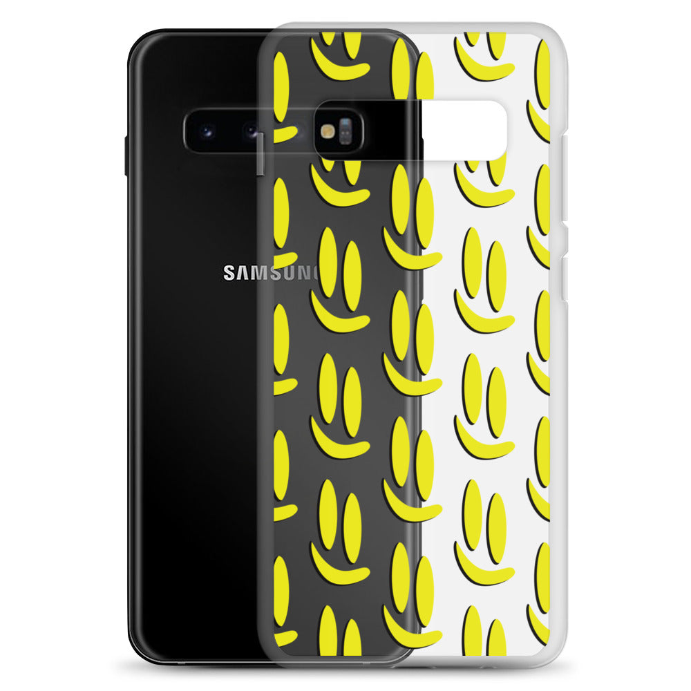 Smile More - Black and Gold Allover Samsung Case