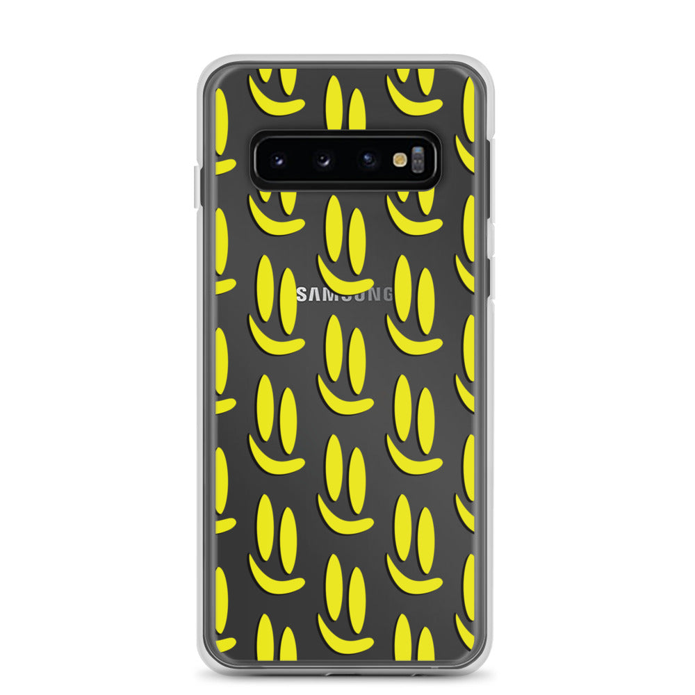 Smile More - Black and Gold Allover Samsung Case