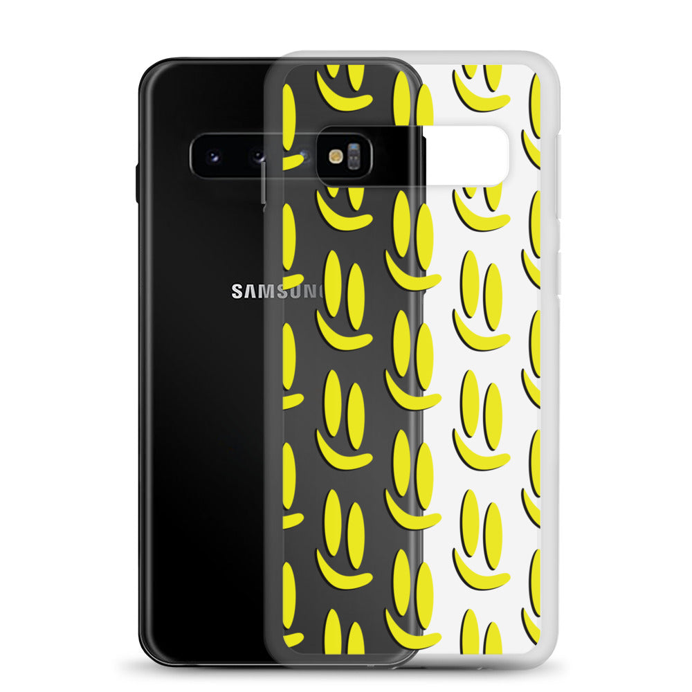 Smile More - Black and Gold Allover Samsung Case