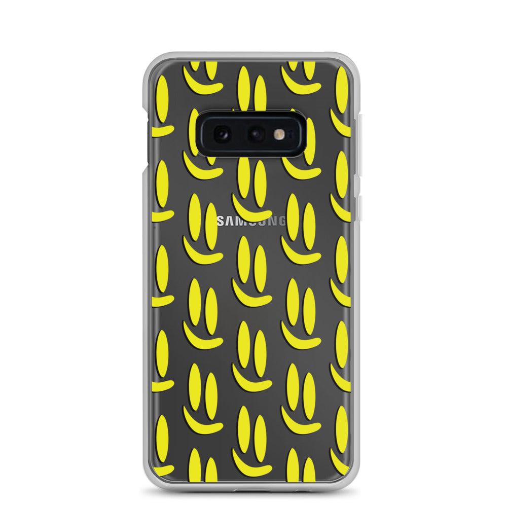 Smile More - Black and Gold Allover Samsung Case