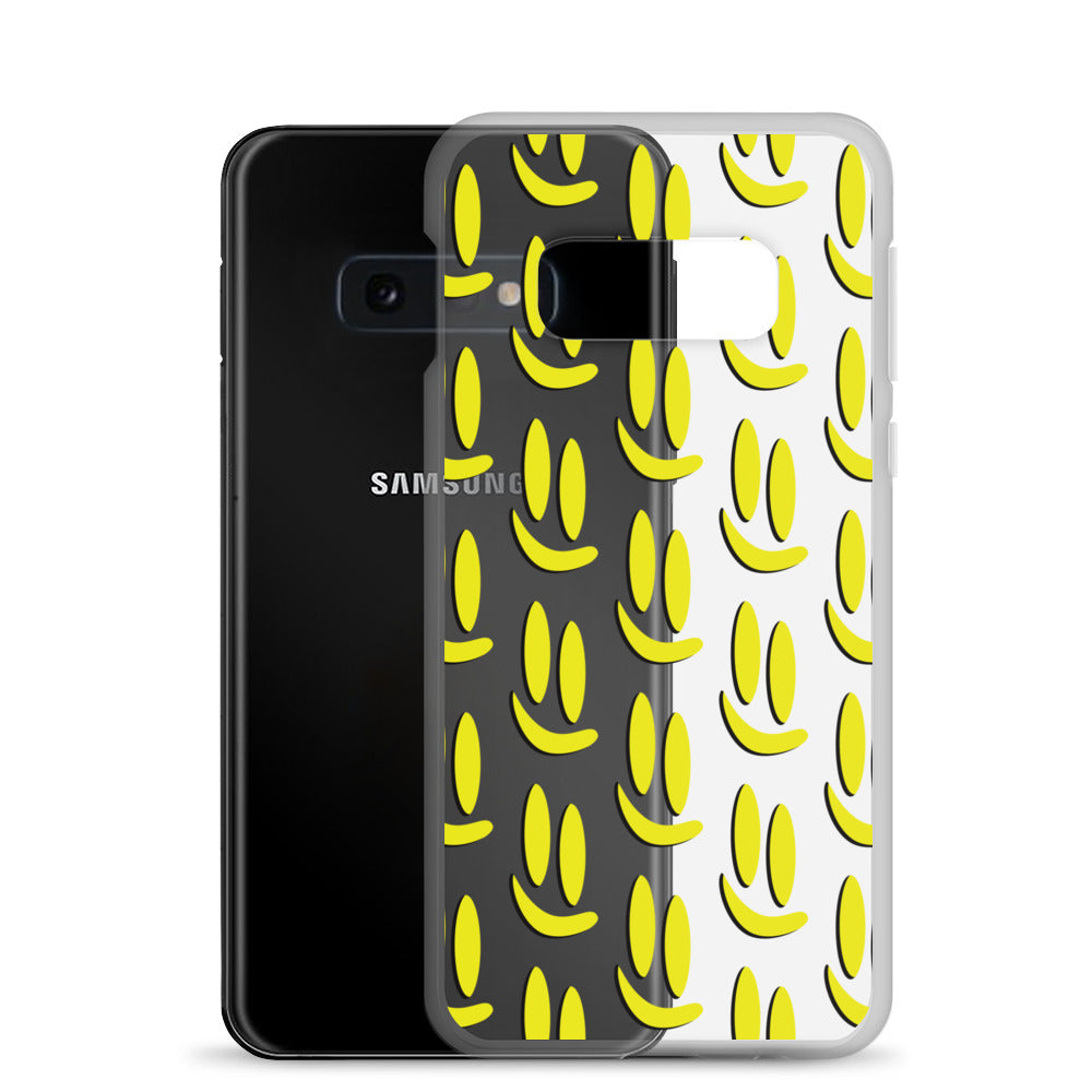 Smile More - Black and Gold Allover Samsung Case