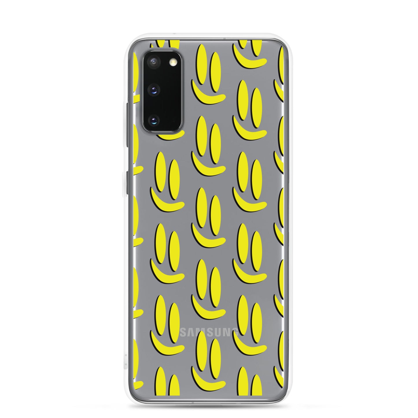 Smile More - Black and Gold Allover Samsung Case