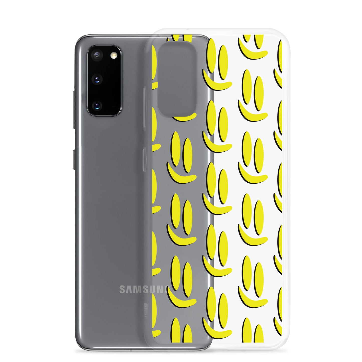 Smile More - Black and Gold Allover Samsung Case