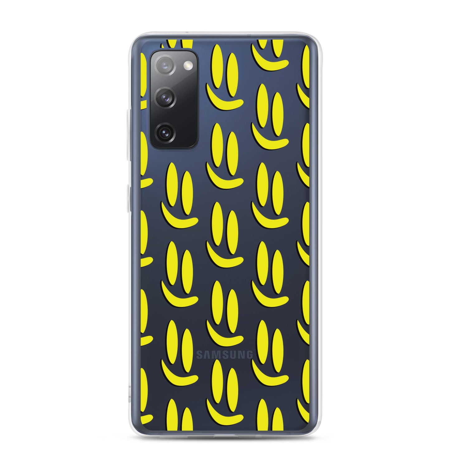 Smile More - Black and Gold Allover Samsung Case