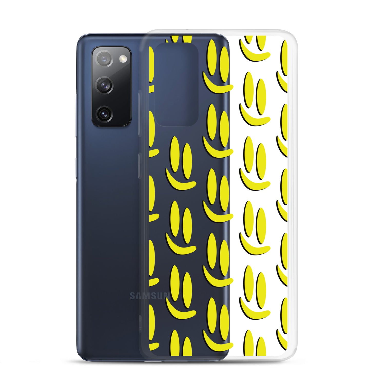 Smile More - Black and Gold Allover Samsung Case
