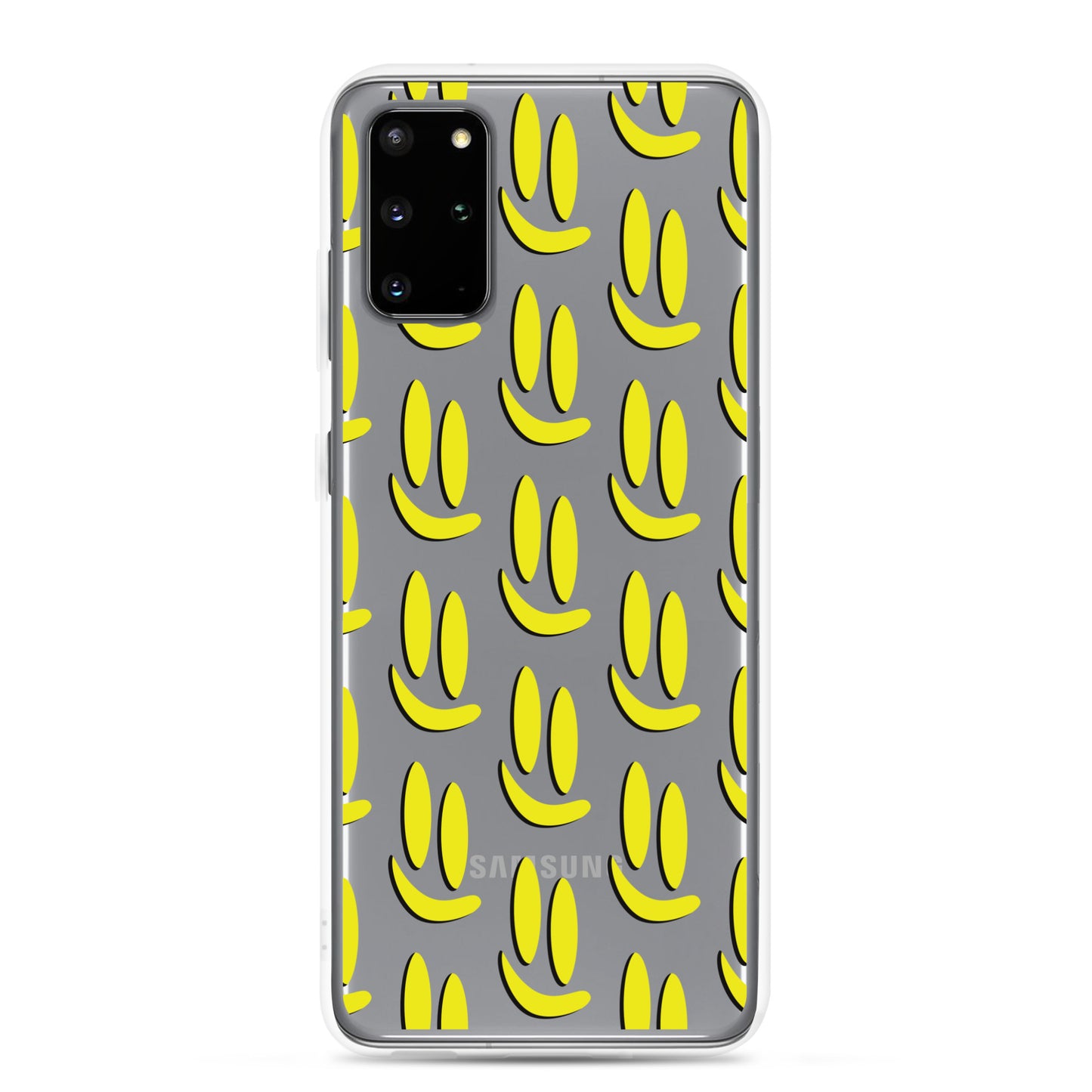 Smile More - Black and Gold Allover Samsung Case