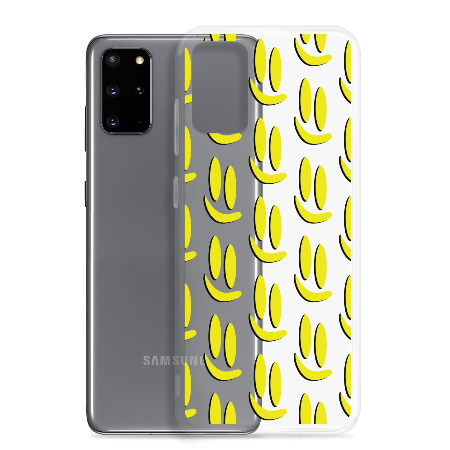 Smile More - Black and Gold Allover Samsung Case