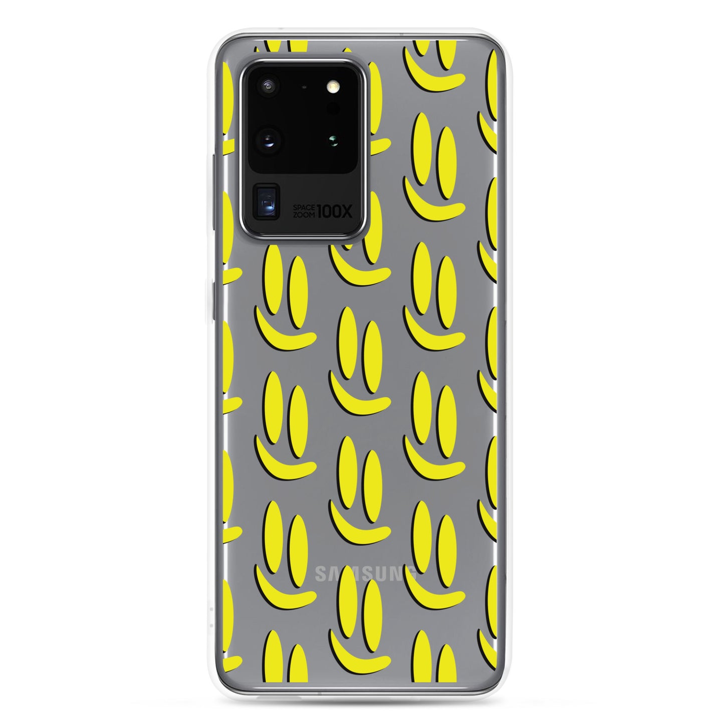 Smile More - Black and Gold Allover Samsung Case