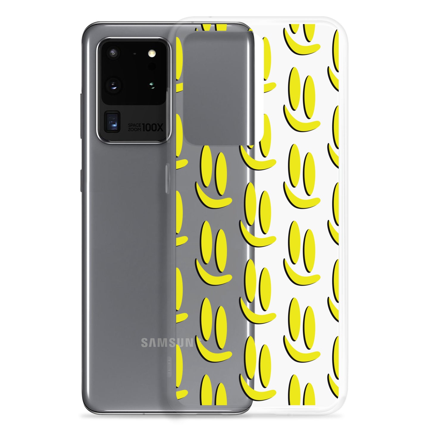 Smile More - Black and Gold Allover Samsung Case