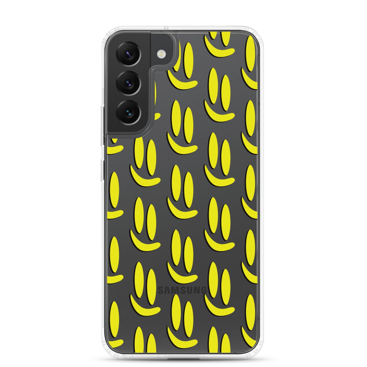 Smile More - Black and Gold Allover Samsung Case