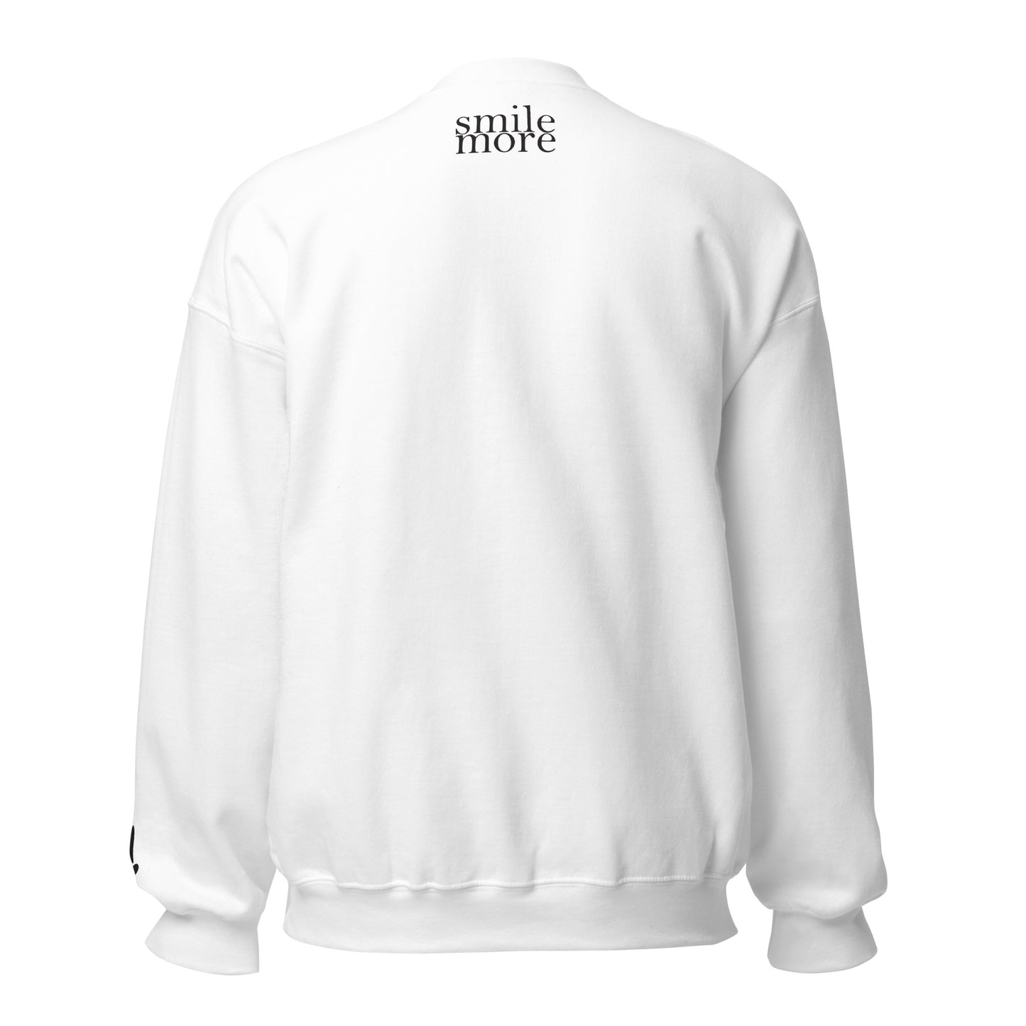 Smile More - Purple and Gold Embroidered Unisex Sweatshirt